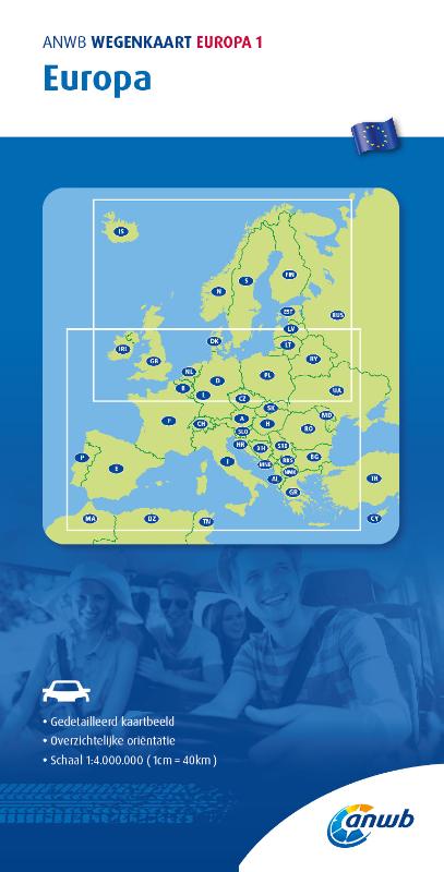 Omslag van ANWB*Wegenkaart Europa 1. Europa