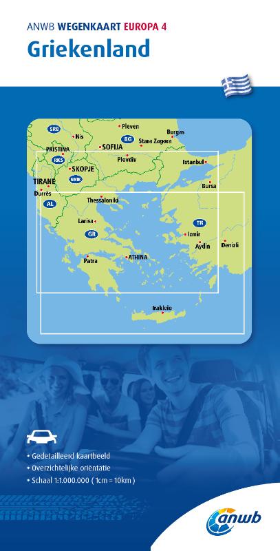 Omslag van ANWB*Wegenkaart Europa 4. Griekenland