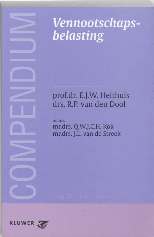 Omslag van Compendium van de vennootschapsbelasting