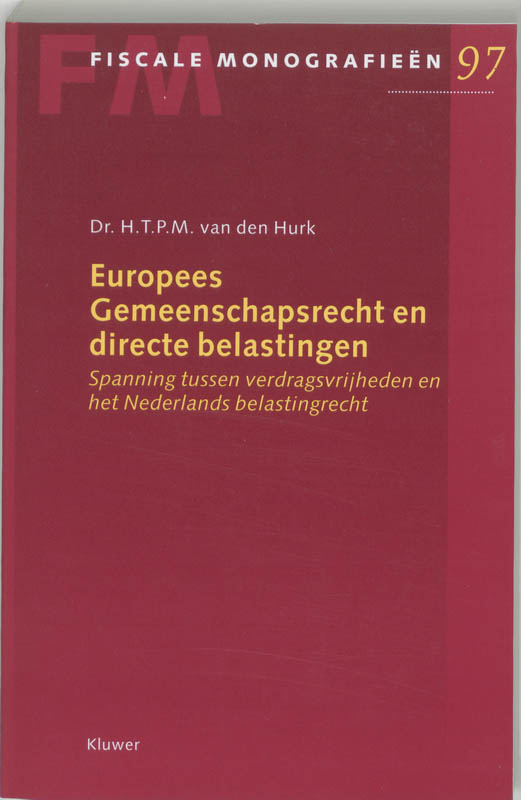 Omslag van Europees Gemeenschapsrecht en directe belastingen