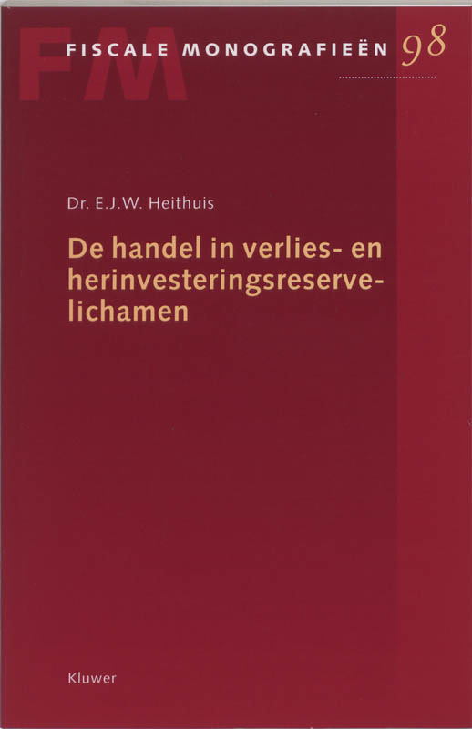 Omslag van De handel in verlies- en herinvesteringsreservelichamen