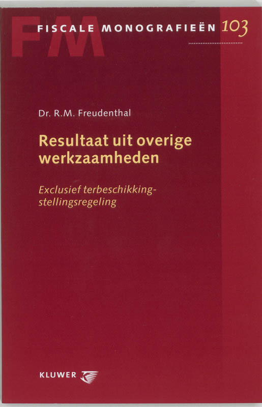 Omslag van Resultaat uit overige werkzaamheden