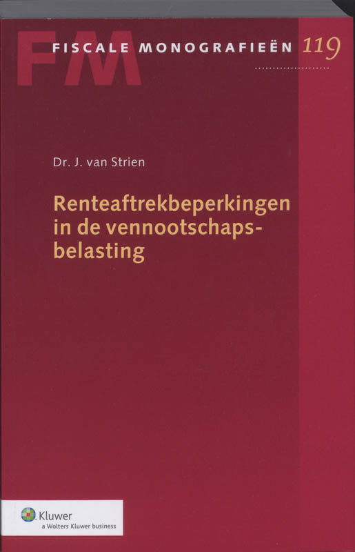 Omslag van Renteaftrekbeperkingen in de vennootschapsbelasting