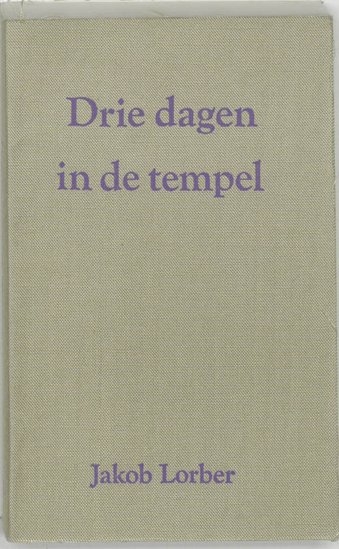 Omslag van Drie dagen in de tempel