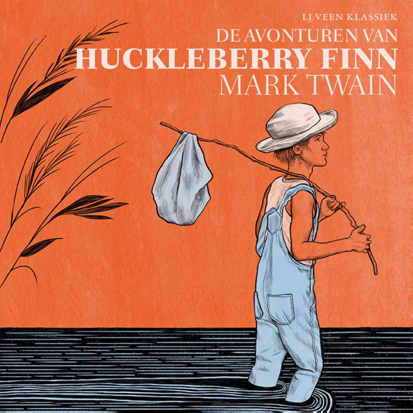 Omslag van De avonturen van Huckleberry Finn