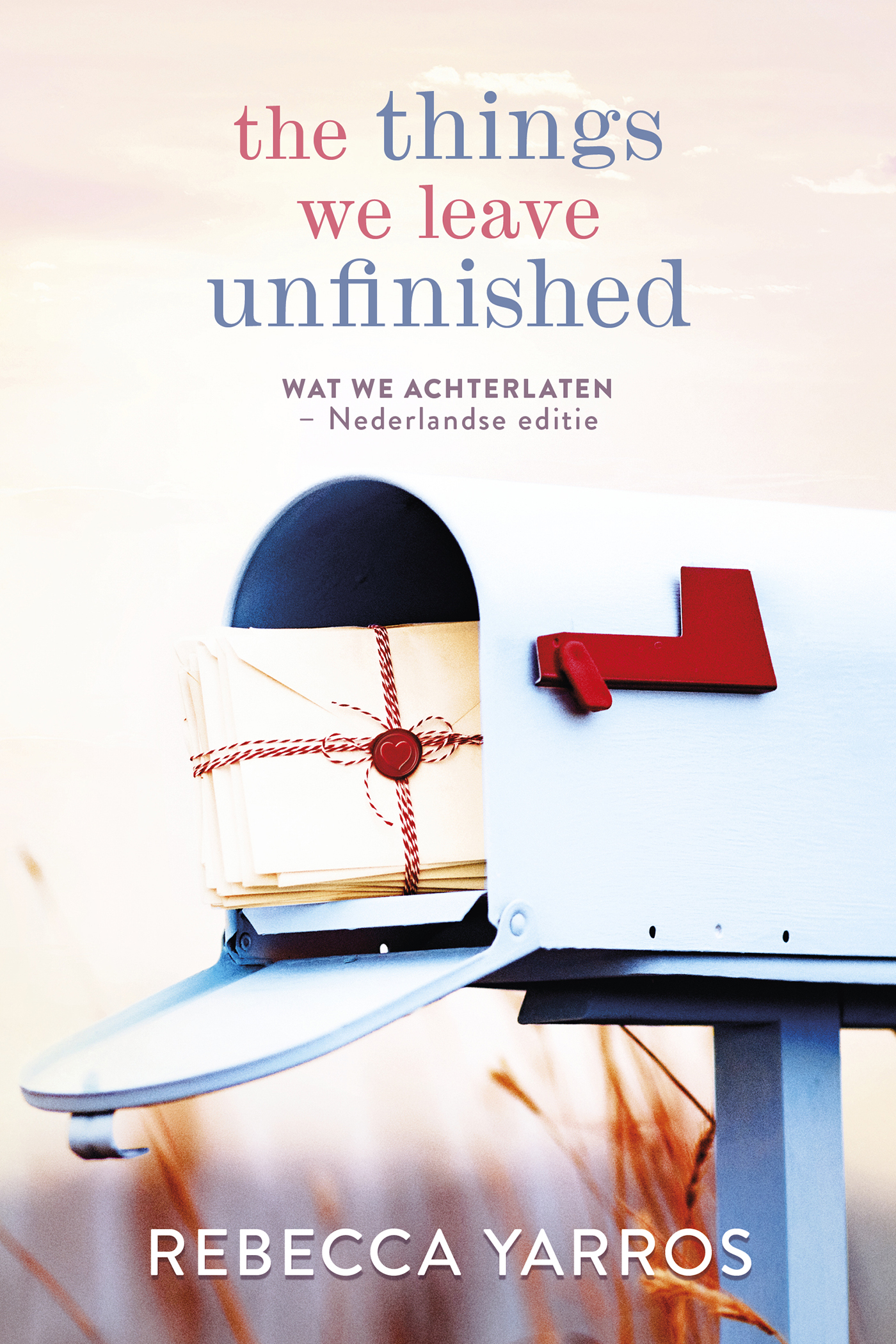 Omslag van The things we leave unfinished