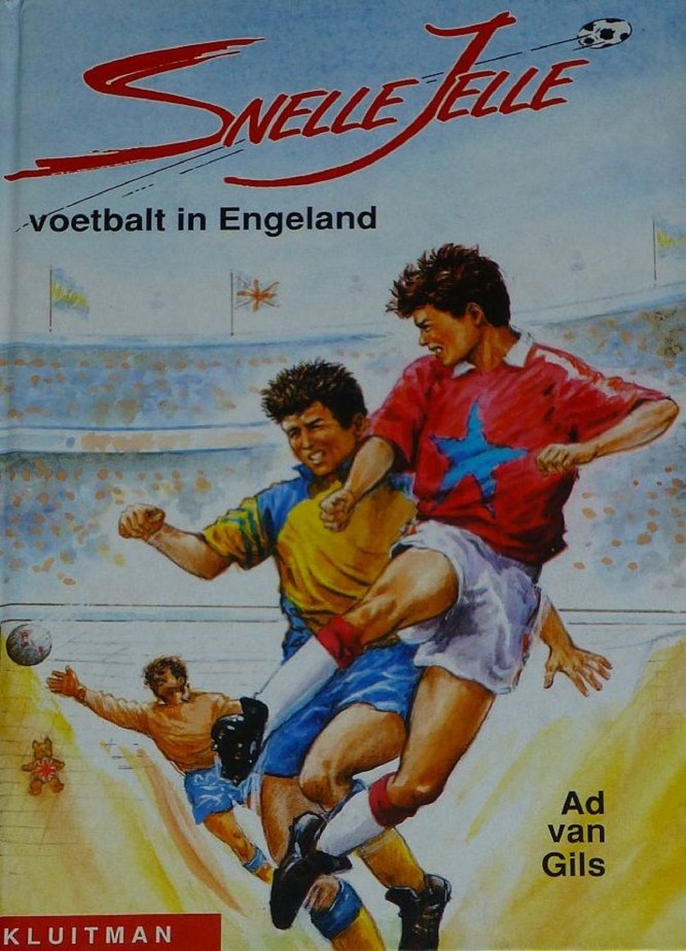 Omslag van Snelle Jelle voetbalt in Engeland