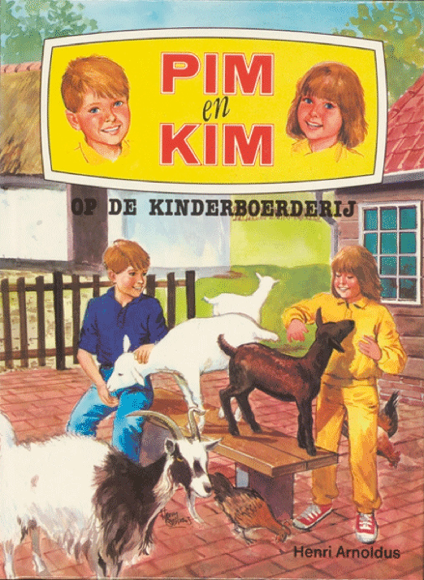 Omslag van Pim en Kim op de kinderboerderij