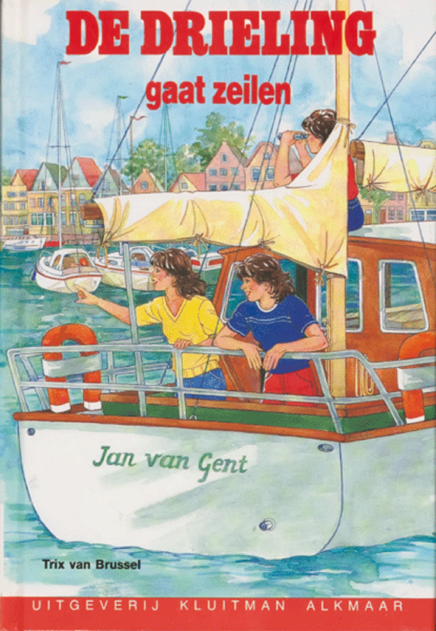 Omslag van De drieling gaat zeilen