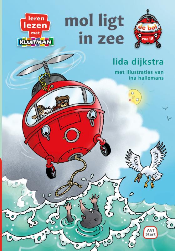 Omslag van de bol van lif. mol ligt in zee