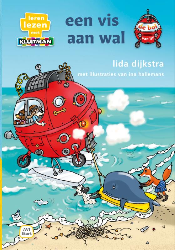 Omslag van de bol van lif. een vis aan wal