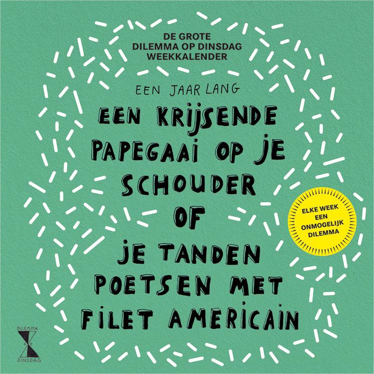 Omslag van De grote dilemma op Dinsdag-weekkalender