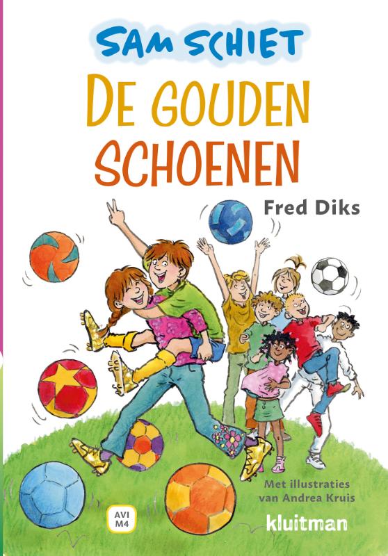 Omslag van Sam schiet. De gouden schoenen