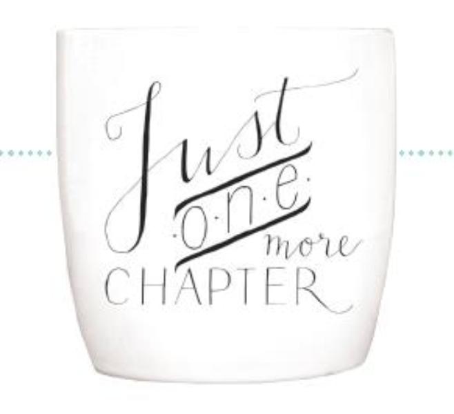 Omslag van Blossom Mugs 8x Just one more chapter