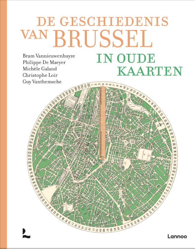 Omslag van De geschiedenis van Brussel in oude kaarten