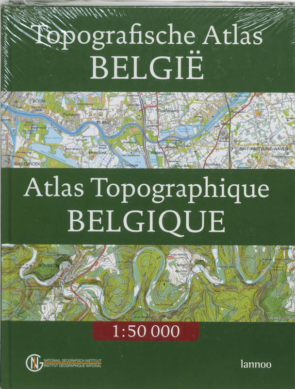 Omslag van Topografische Atlas Belgie = Atlas Topographique Belgique