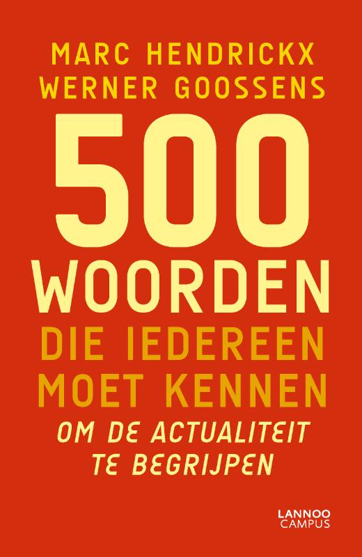 Omslag van 500 woorden die iedereen moet kennen