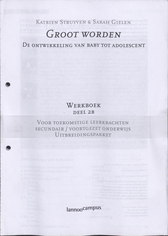 Omslag van Werkboek