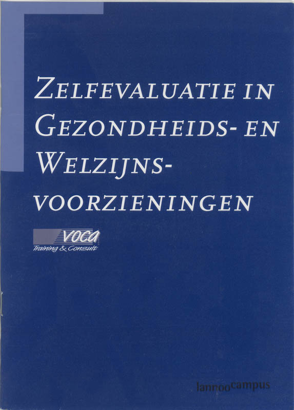 Omslag van Zelfevaluatie in gezondheids- en welzijnsvoorzieningen