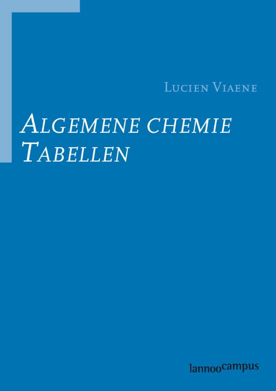 Omslag van Algemen chemie tabellen