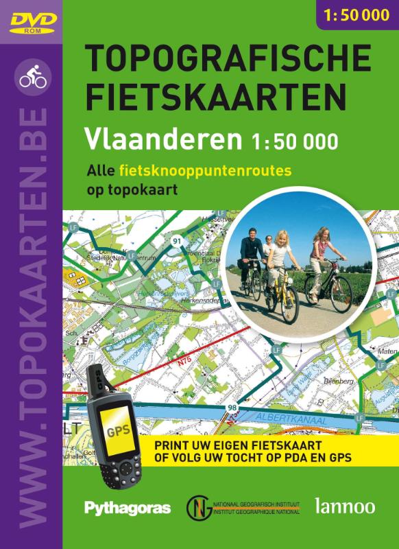Omslag van Topografische fietskaarten Vlaanderen