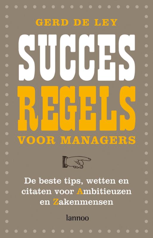 Omslag van Succesregels voor managers