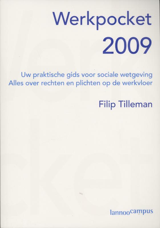 Omslag van Werkpocket 2009