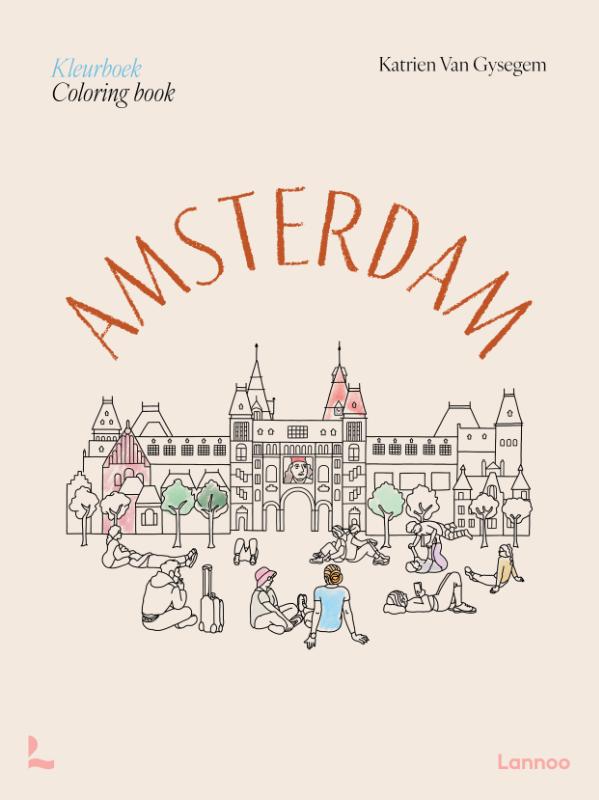Omslag van Kleurboek Amsterdam I Coloring Book Amsterdam