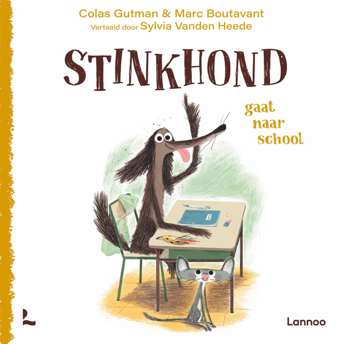 Omslag van Stinkhond gaat naar school