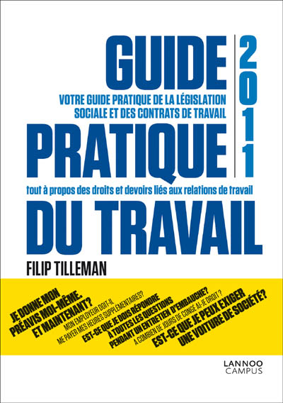 Omslag van Guide pratique du travail 2011