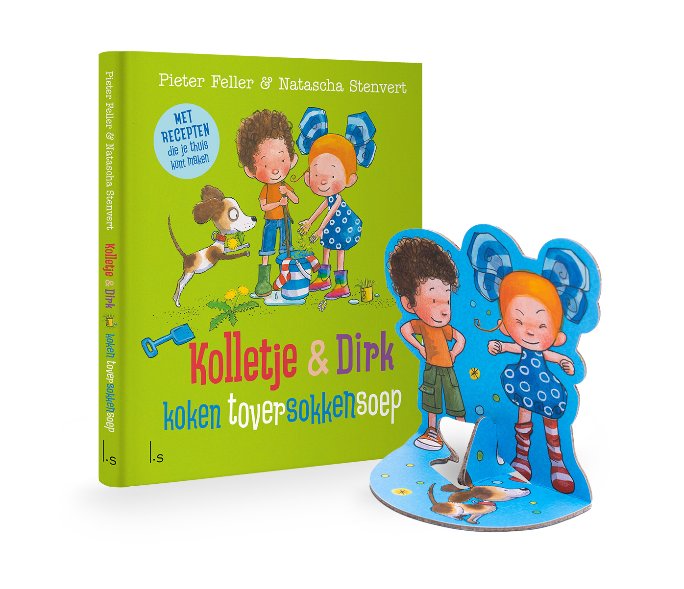 Omslag van Kolletje & Dirk koken toversokkensoep + bestie