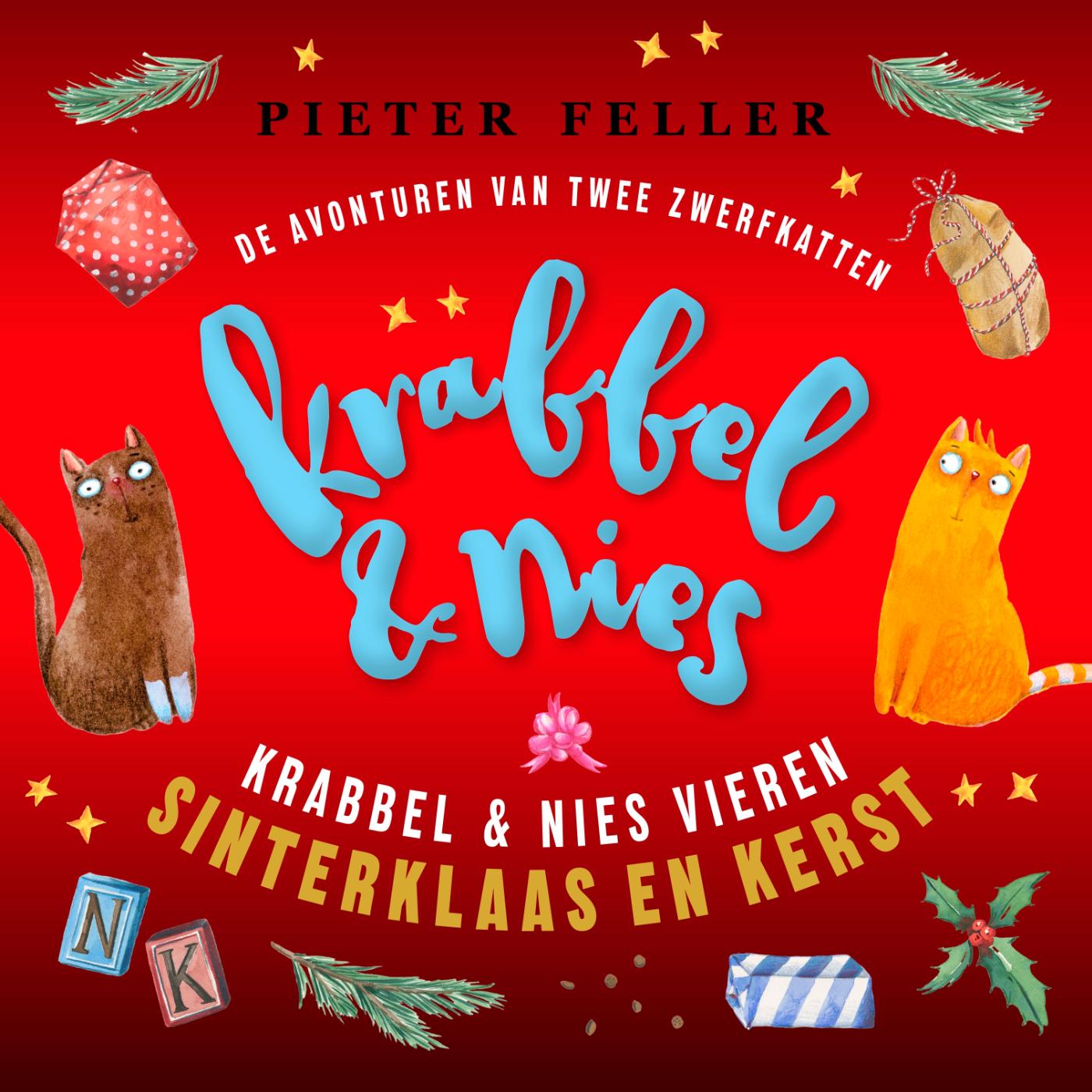 Omslag van Krabbel & Nies vieren sinterklaas en kerst