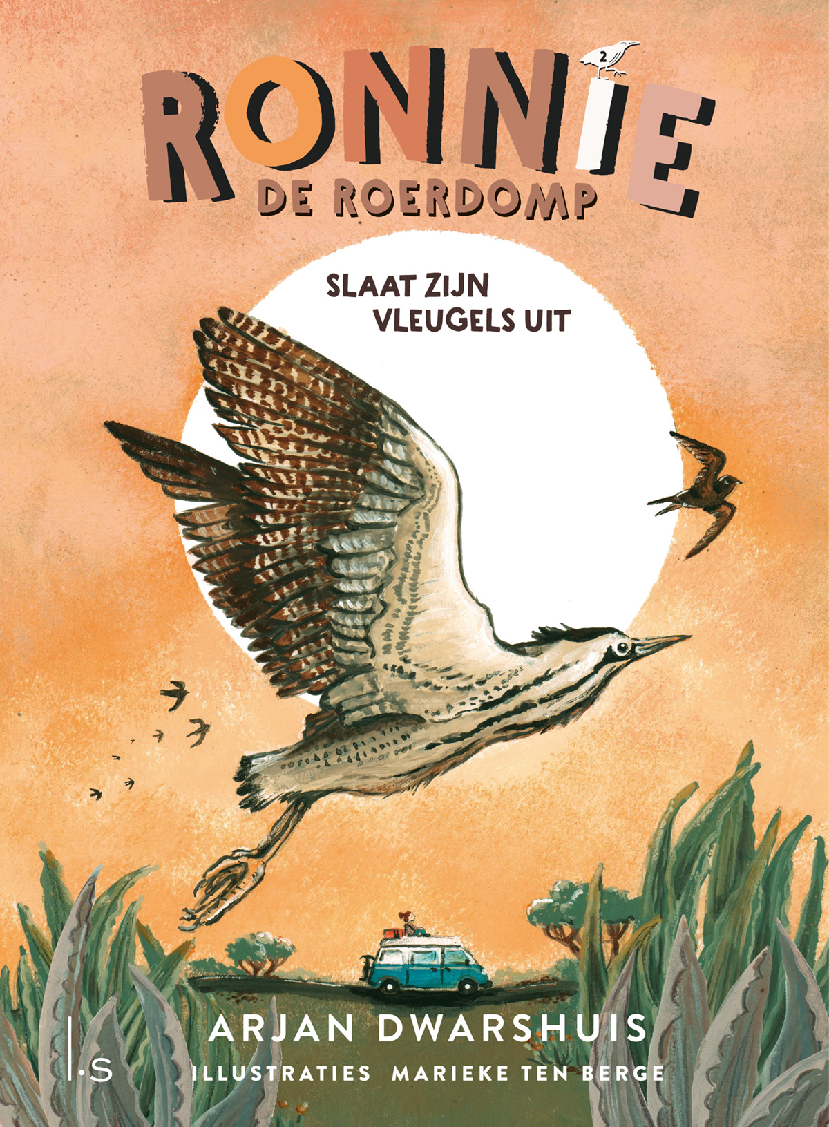 Omslag van Ronnie de roerdomp slaat zijn vleugels uit