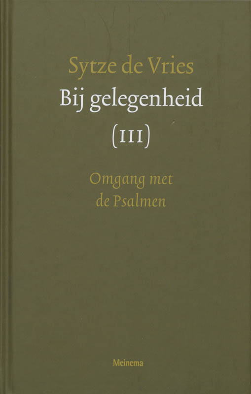 Omslag van Deel 3: omgang met de Psalmen