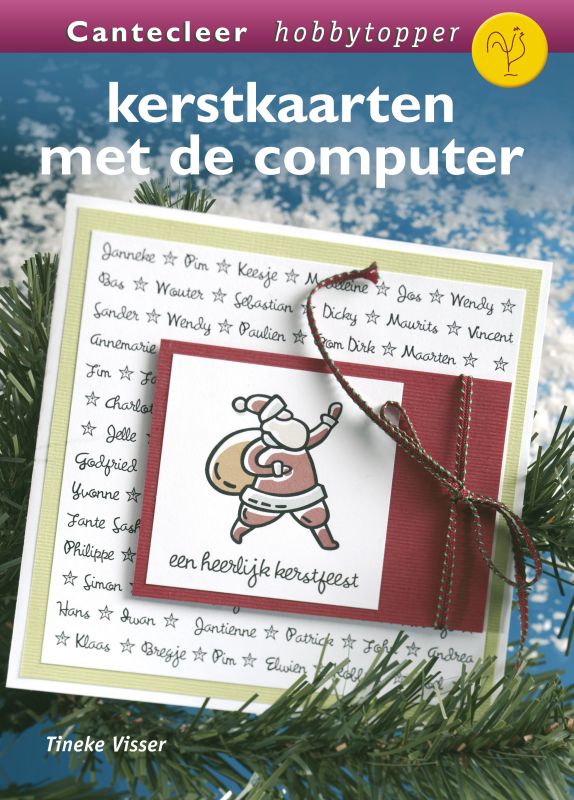 Omslag van Kerstkaarten met de computer