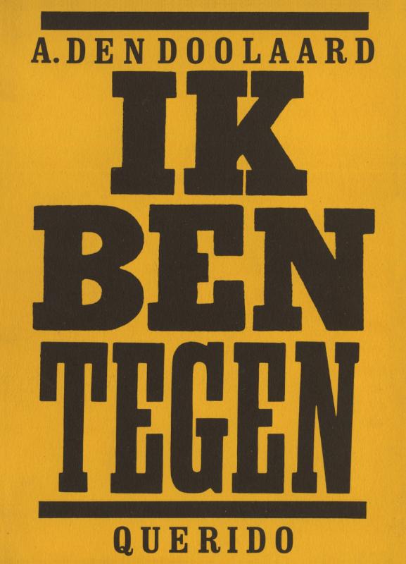 Omslag van Ik ben tegen
