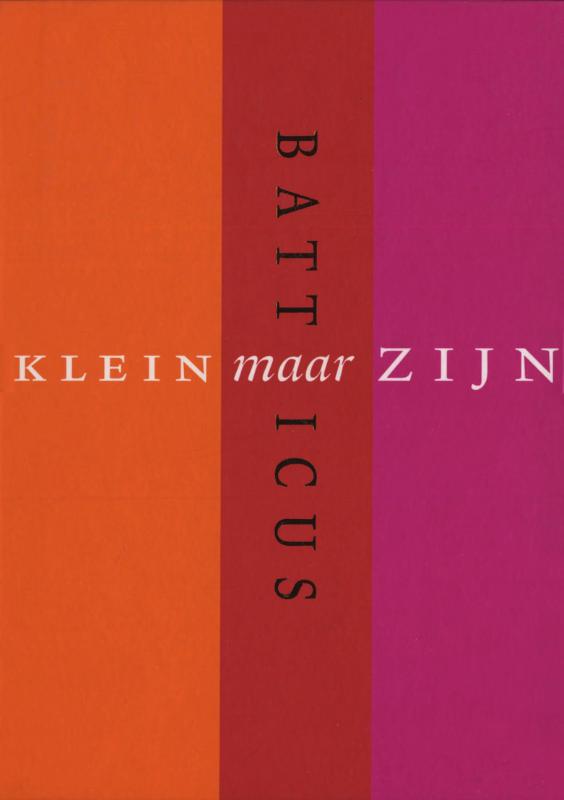 Omslag van Klein maar zijn
