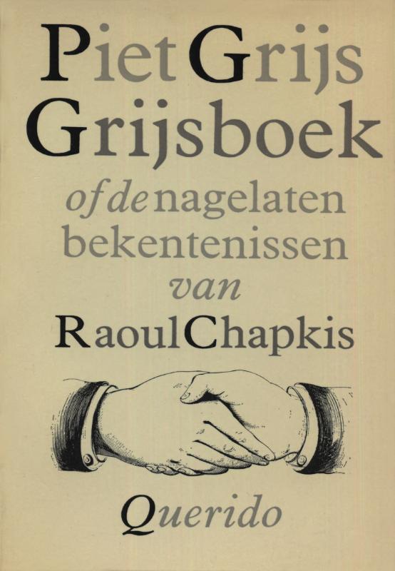 Omslag van Grijsboek of De nagelaten bekentenissen van Raoul Chapkis