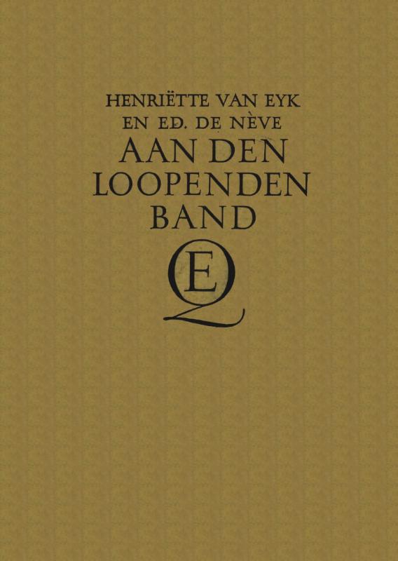 Omslag van Aan den loopenden band