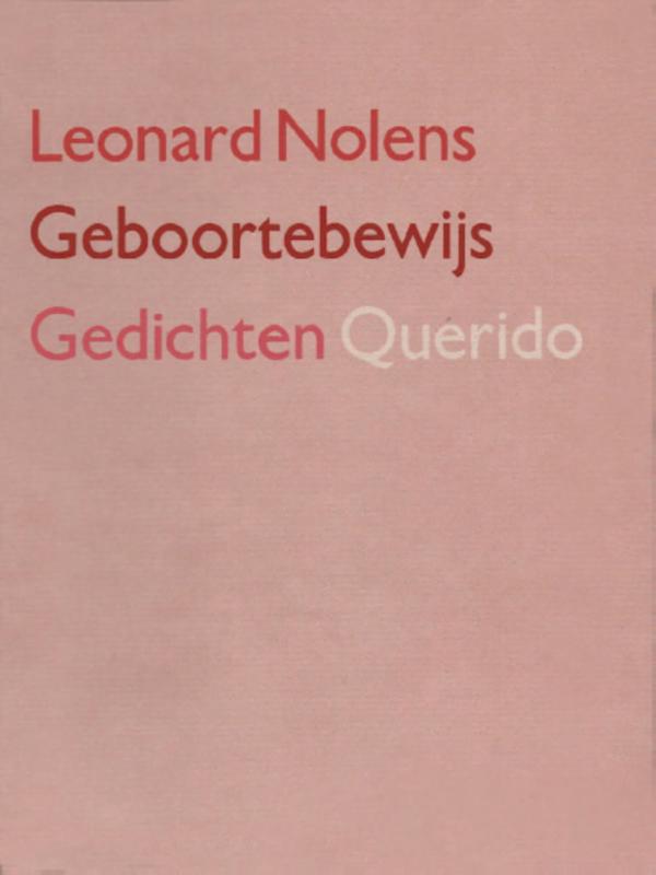 Omslag van Geboortebewijs