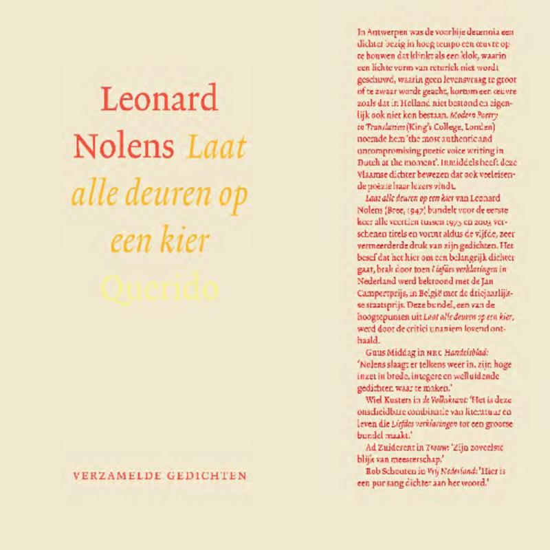 Omslag van Laat alle deuren op een kier