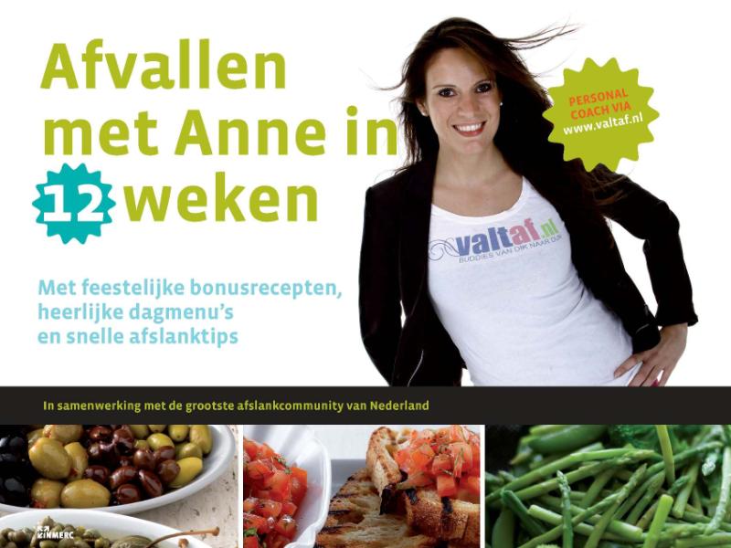 Omslag van Afvallen met Anne in 12 weken