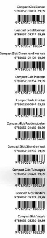 Omslag van Explosienummer voor 10 verschillende Compactgidsen.