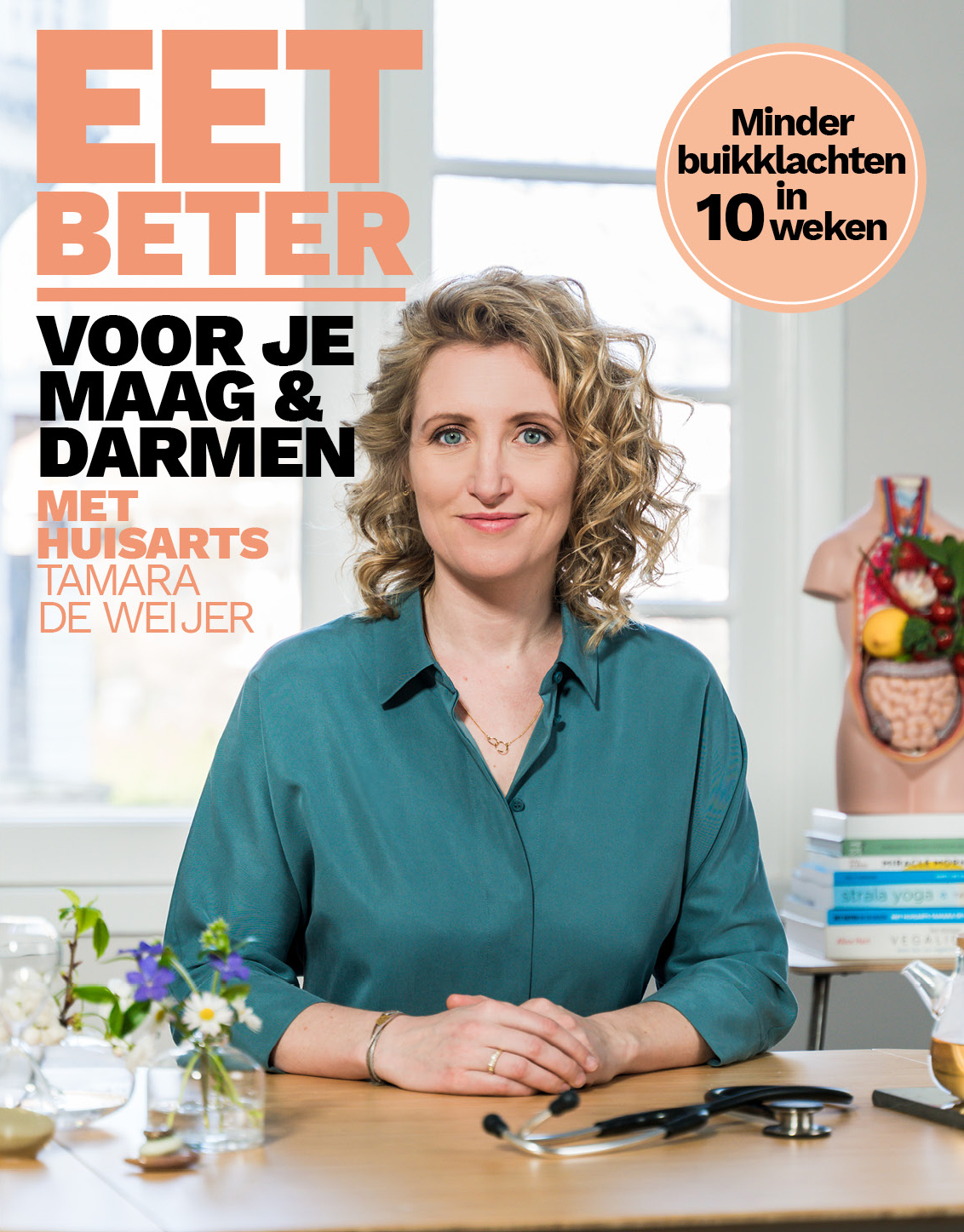 Omslag van Eet beter voor je maag en darmen met huisarts Tamara de Weijer