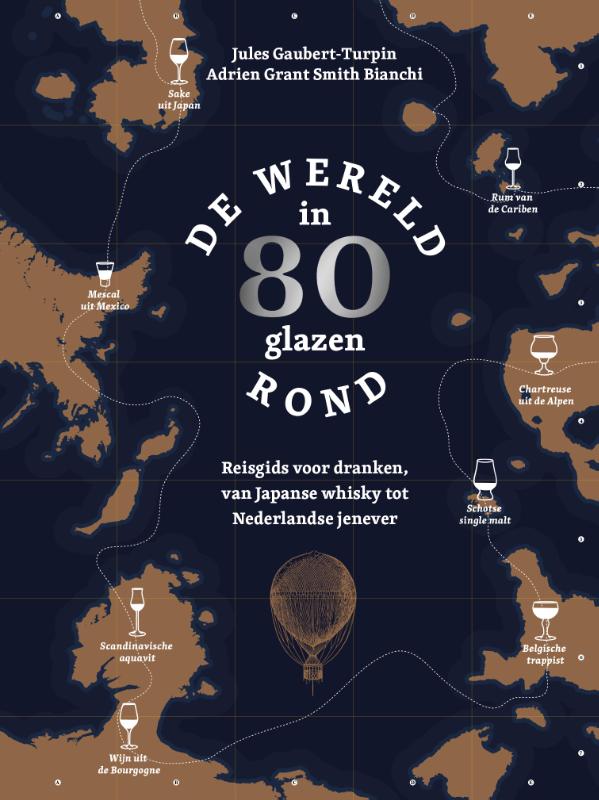 Omslag van De wereld rond in 80 glazen