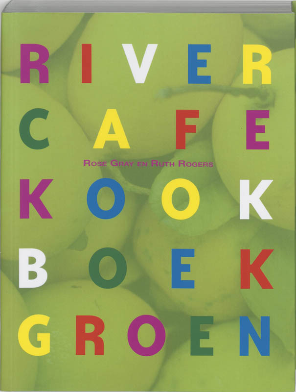 Omslag van River cafe kookboek groen