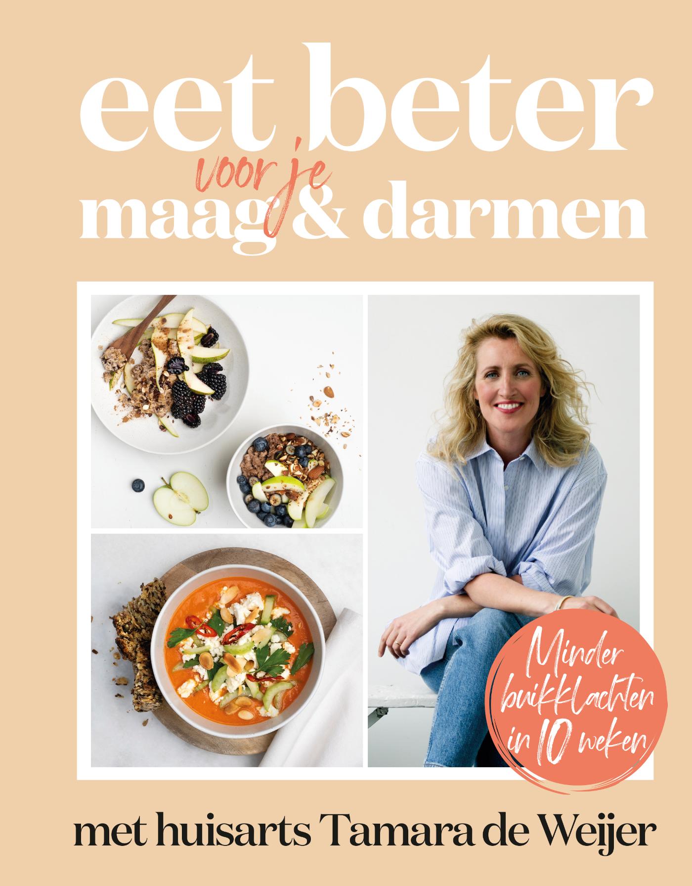 Omslag van Eet beter voor je maag en darmen met huisarts Tamara de Weijer