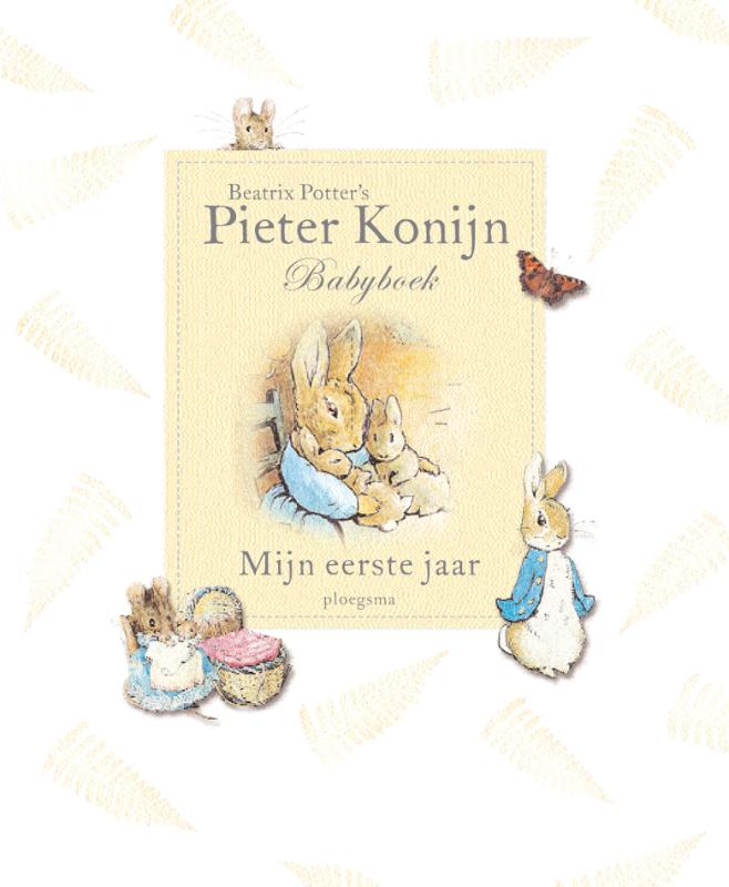 Omslag van Beatrix Potter's Pieter Konijn babyboek