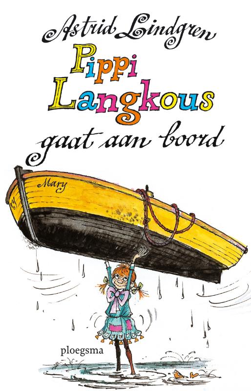 Omslag van Pippi Langkous gaat aan boord