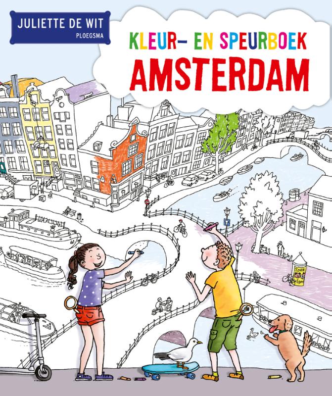Omslag van Kleur- en speurboek Amsterdam